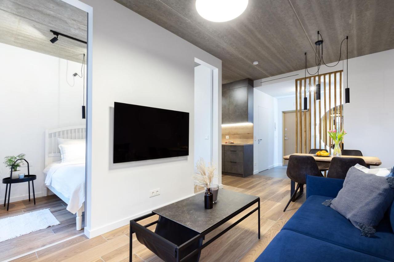 City Center Sanctuary Modern Business-Class Studio With Free Parking In The Heart Of VNO Esterno foto